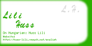 lili huss business card